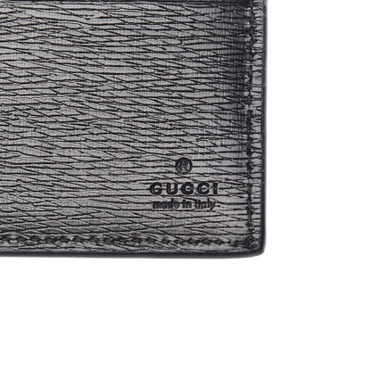 Gucci Shangai Calfskin Kingsnake Bi-Fold Wallet Black 6 of 8