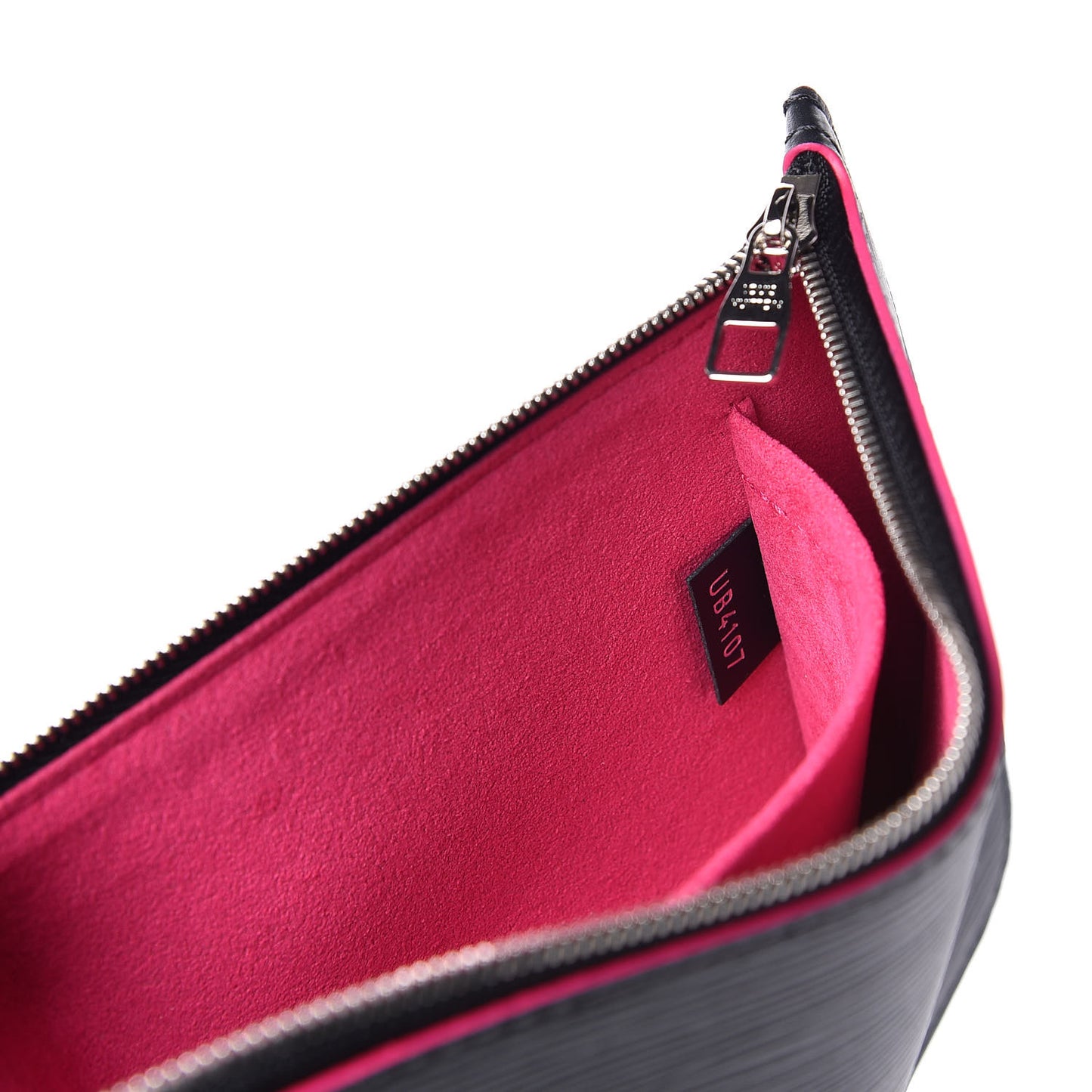Epi Neverfull MM Black Hot Pink