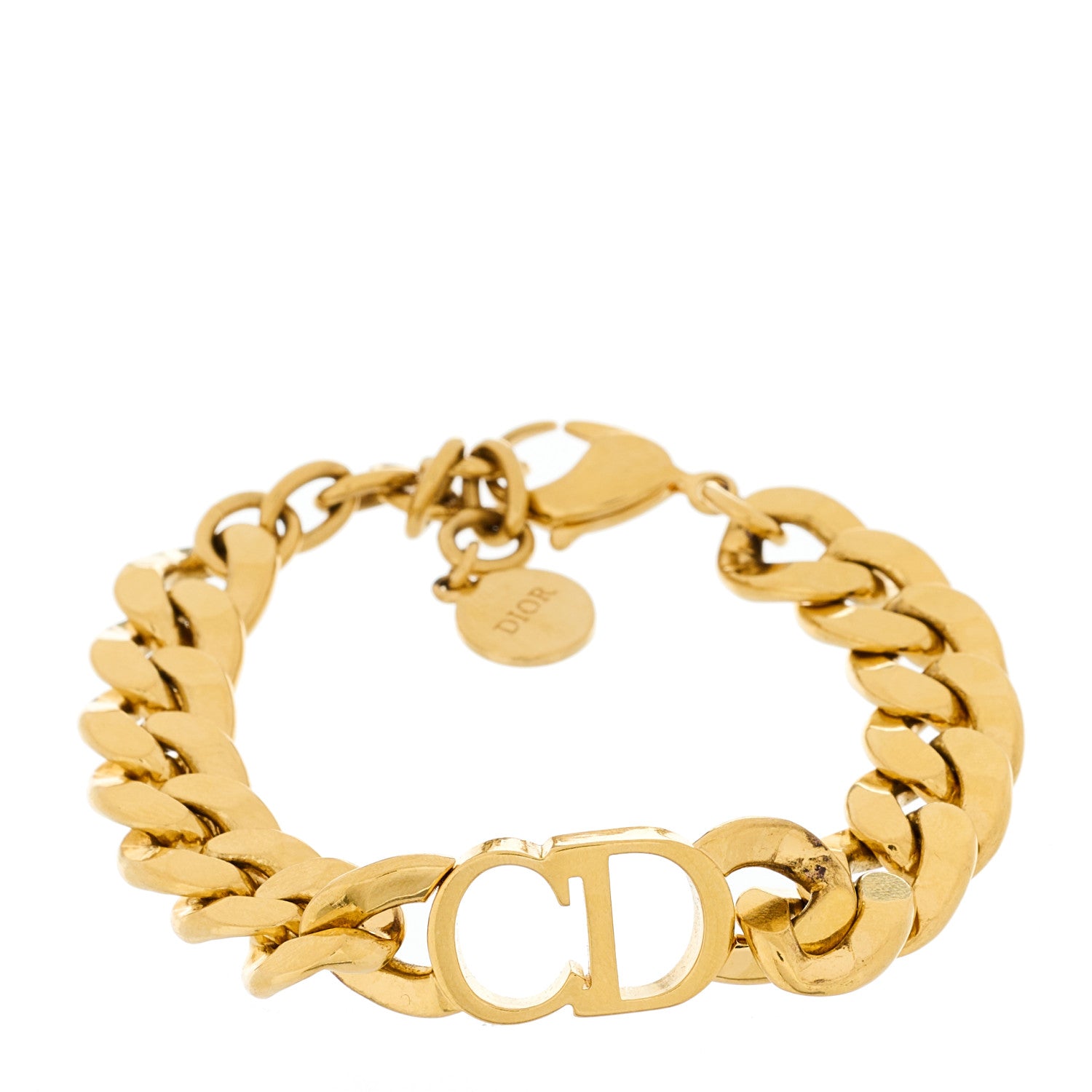 Christian Dior Metal Danseuse Etoile Chain Bracelet Gold 1 of 3