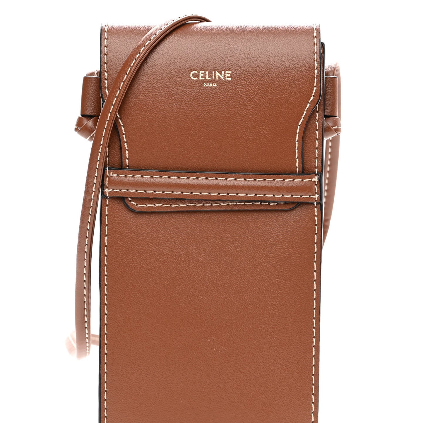 Smooth Calfskin Sunglasses Pouch Tan