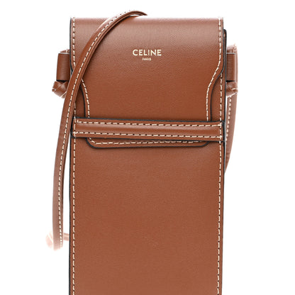 Celine Smooth Calfskin Sunglasses Pouch Tan 6 of 8