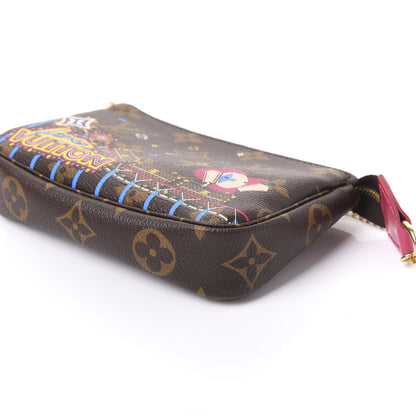 Louis Vuitton Monogram 2020 Christmas Animation Roller Coaster Mini Pochette Accessories Pivoine 6 of 10