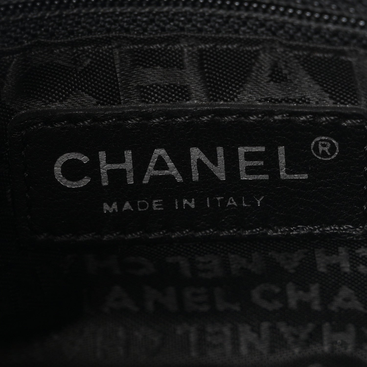 Chanel Lambskin Camellia No. 5 Chain Pouch Black 5 of 9