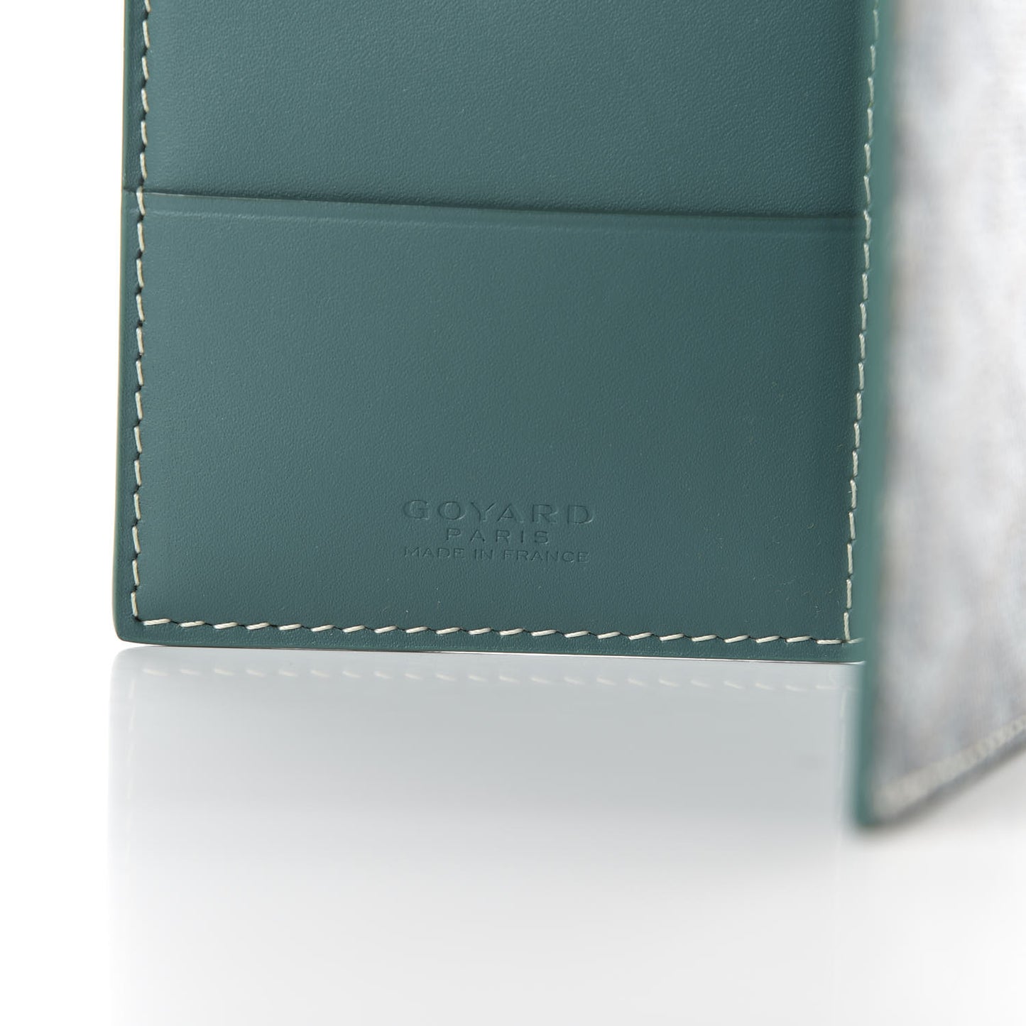 Goyardine Grenelle Passport Wallet Green
