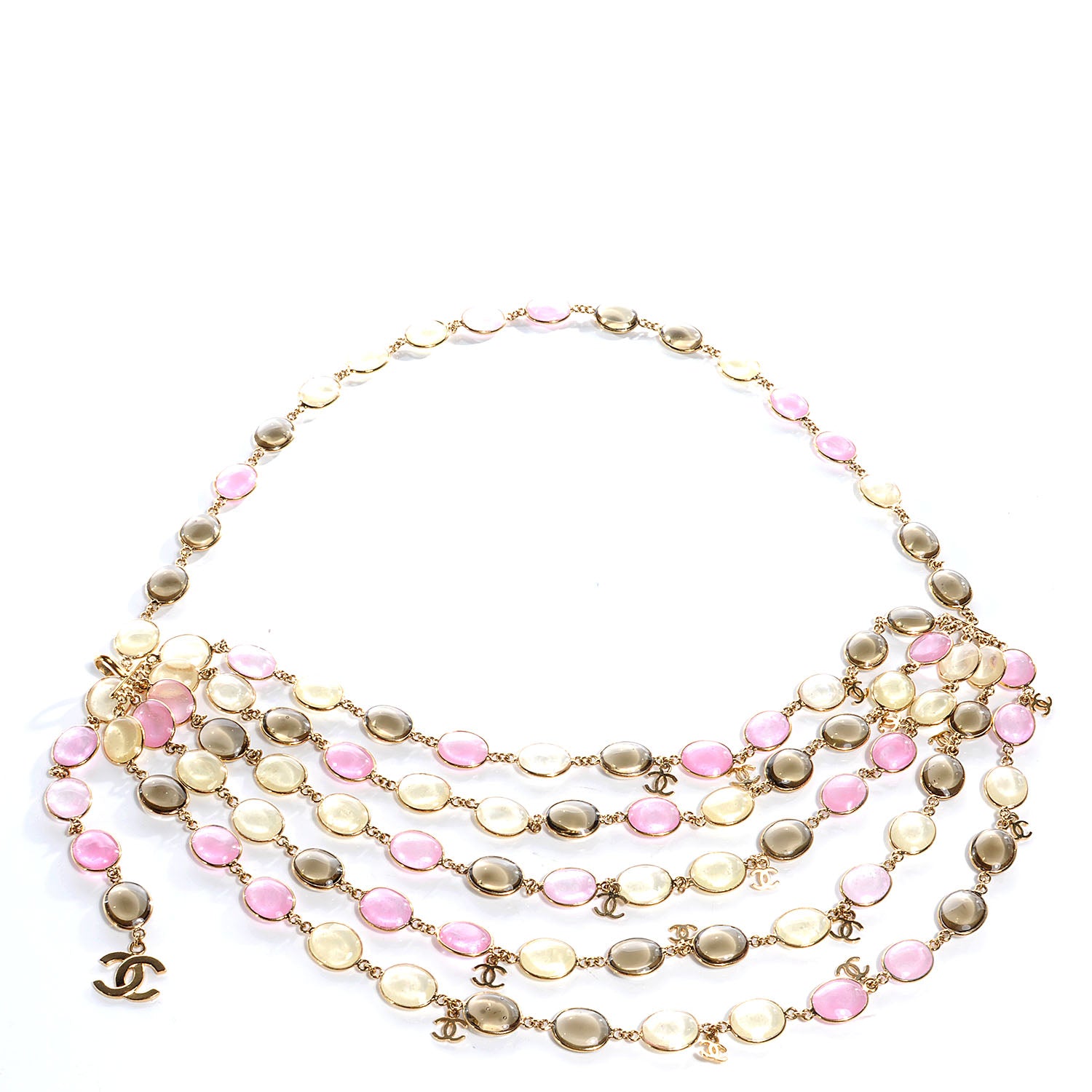 Chanel Poured Glass Chain CC Belt Multicolor 1 of 4
