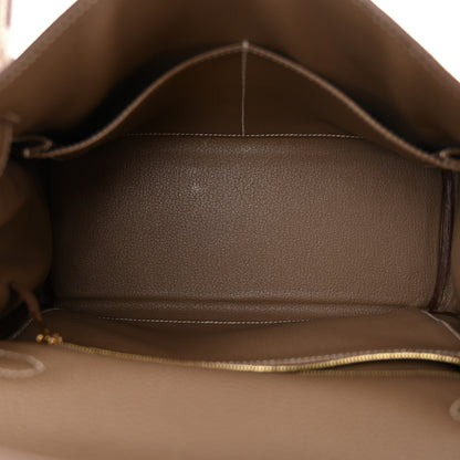 Hermes Togo Kelly Retourne 28 Etoupe 5 of 11