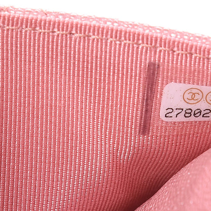 Chanel Iridescent Caviar Quilted Wallet on Chain WOC Rose Pink 8 of 12