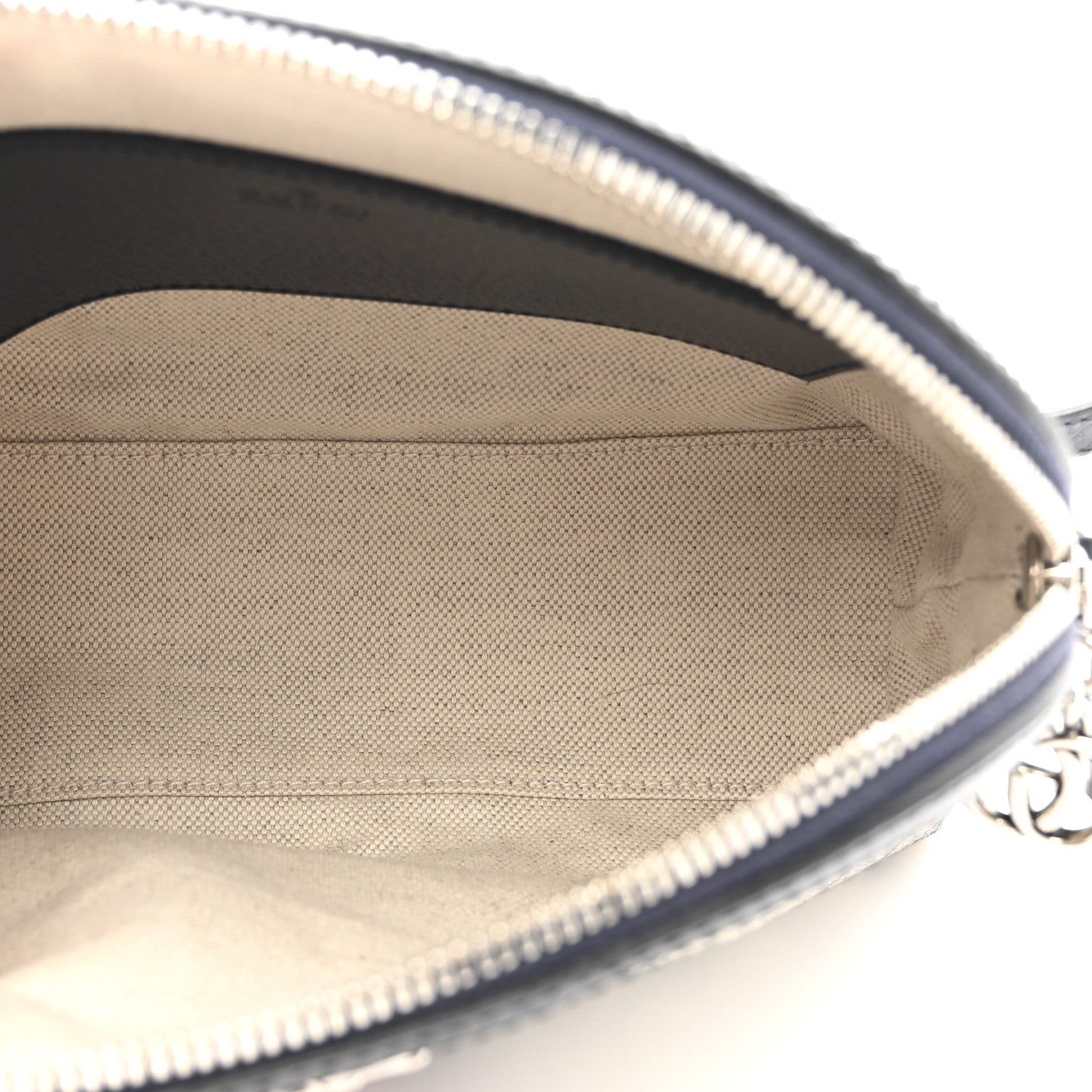Gucci GG Supreme Monogram Textured Dollar Calfskin Web Small Ophidia Dome Shoulder Bag Beige Blue 8 of 21