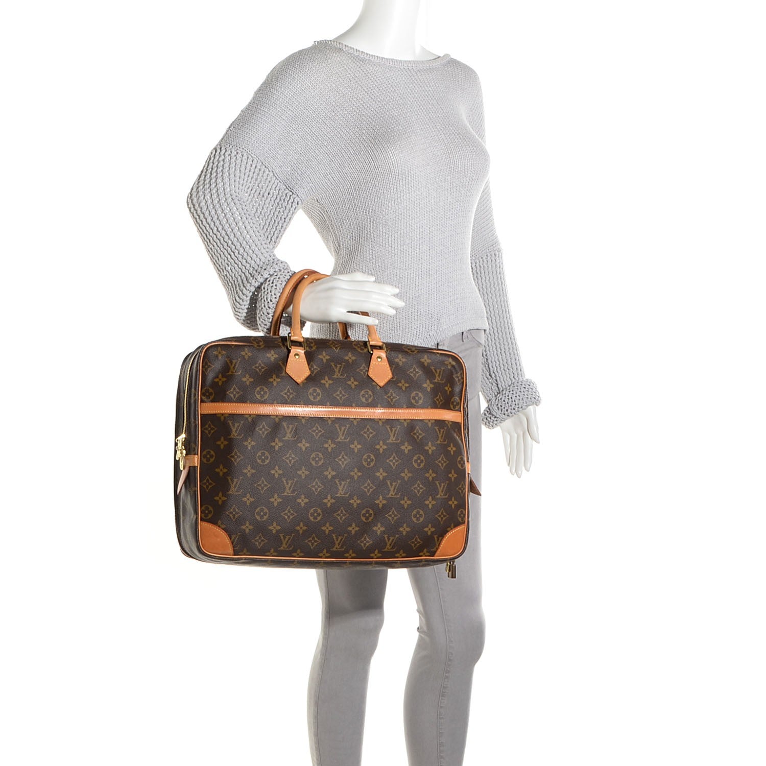 Louis Vuitton Monogram Porte-Documents Voyage Briefcase 2 Compartments 2 of 7