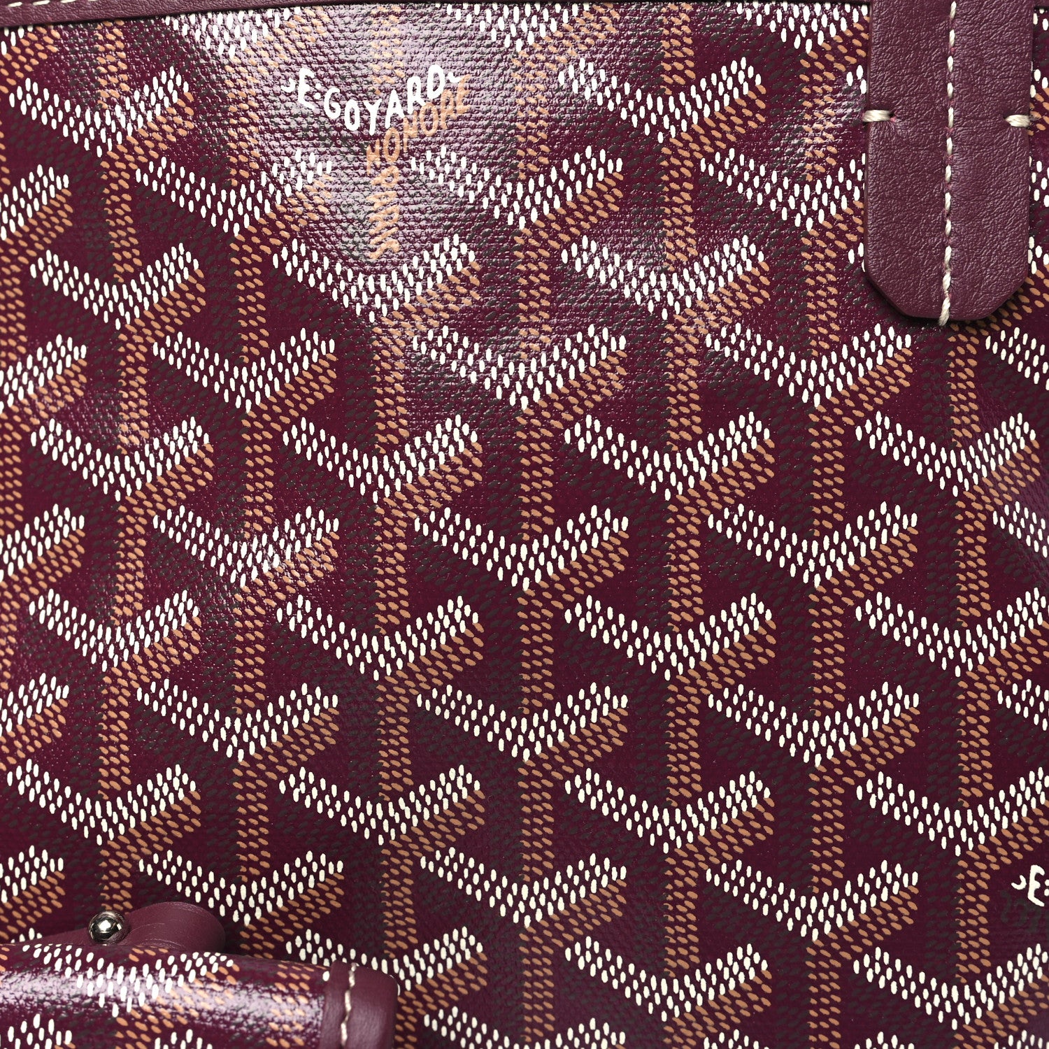Goyard Goyardine Reversible Mini Anjou Burgundy 11 of 16