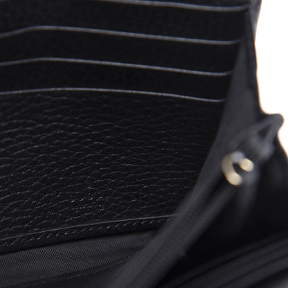Gucci Dollar Calfskin Swing Continental Wallet Black 6 of 9