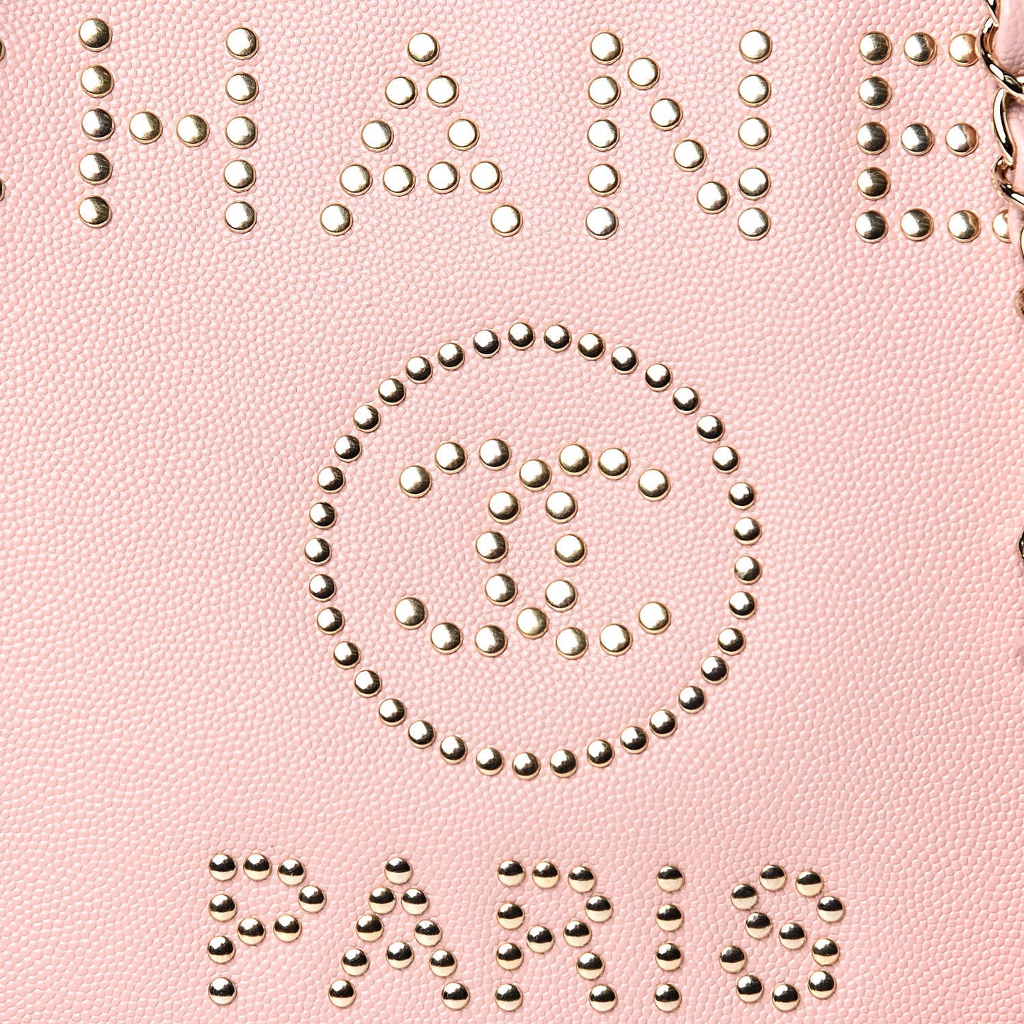Caviar Small Studded Deauville Tote Light Pink