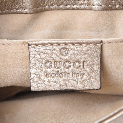 Gucci Pebbled Calfskin Small 1973 Chain Shoulder Bag Champagne 7 of 9