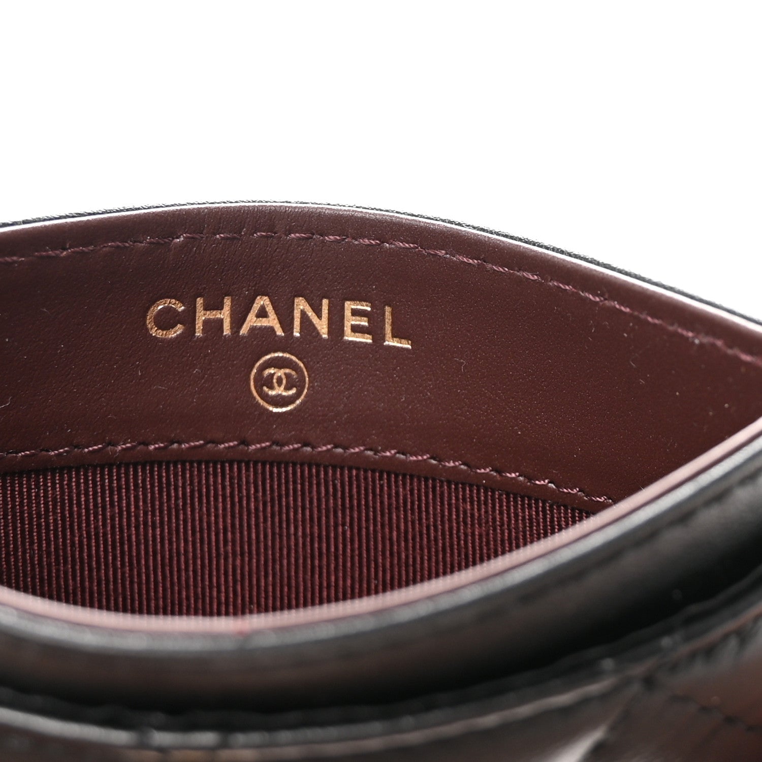 Chanel Aged Calfskin Quilted Lucky Charms Reissue Card Holder Black 6 of 8