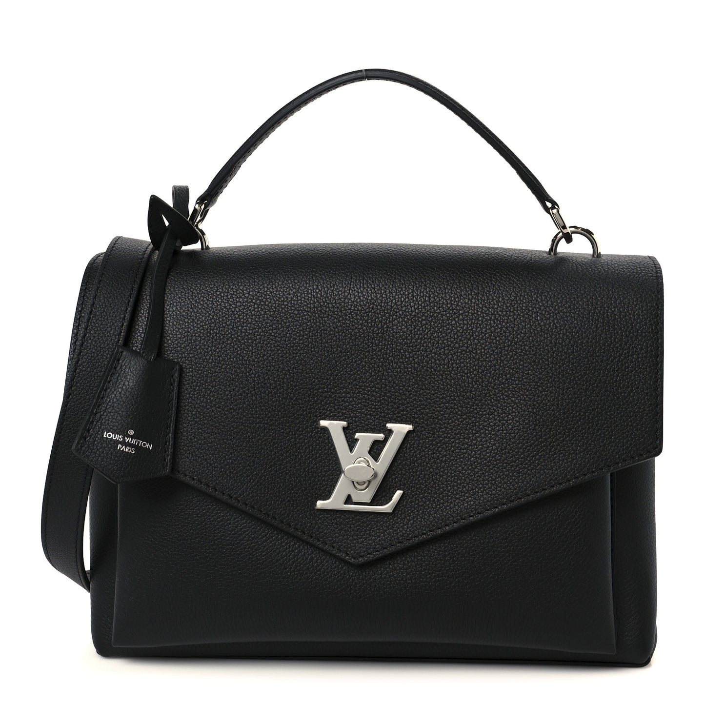 Soft Calfskin My Lockme Top Handle Black