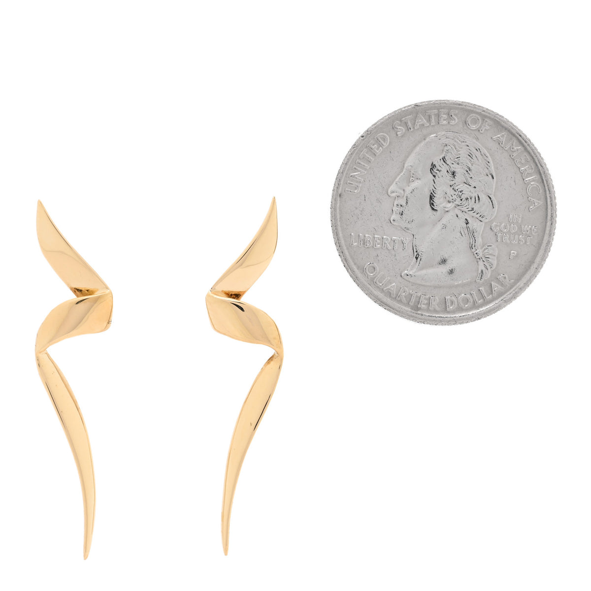 18K Yellow Gold Paloma Picasso Chrysalis Earrings