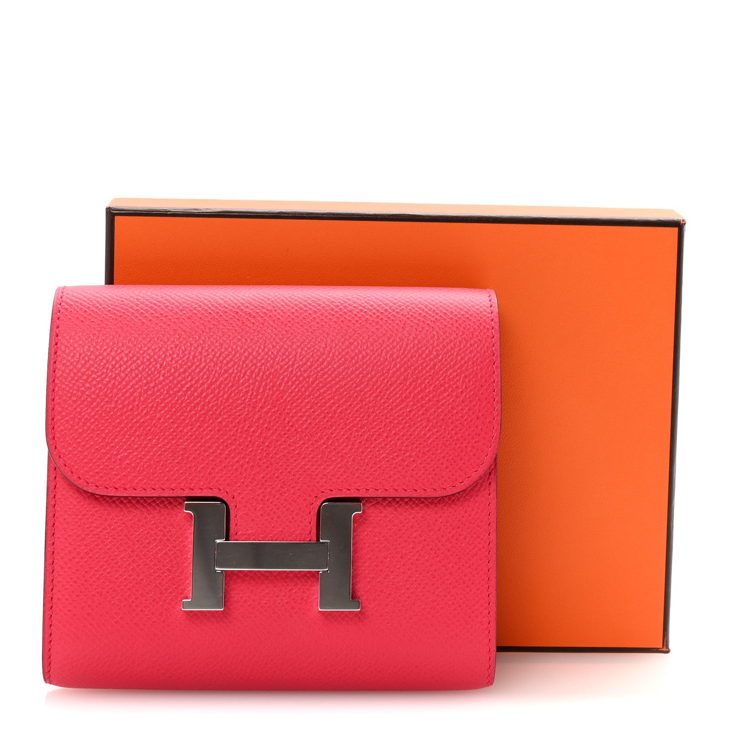 Hermes Epsom Constance Short Wallet Rose Extreme 7 of 7