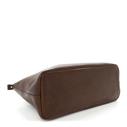 The Row Calfskin Marcel Slouchy Top Handle Bag Deep Brown 4 of 10
