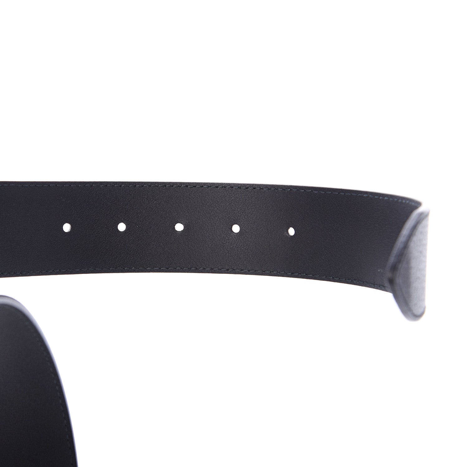 Gucci Textured Calfskin Double G 40mm Belt 95 38 Black 5 of 7