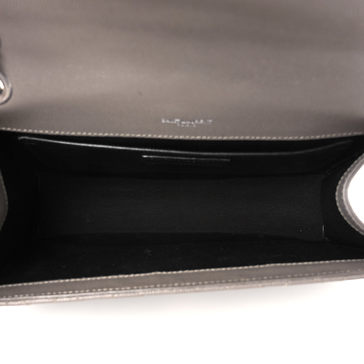Grain De Poudre Textured Mixed Matelasse Medium Triquilt Monogram Satchel Fog