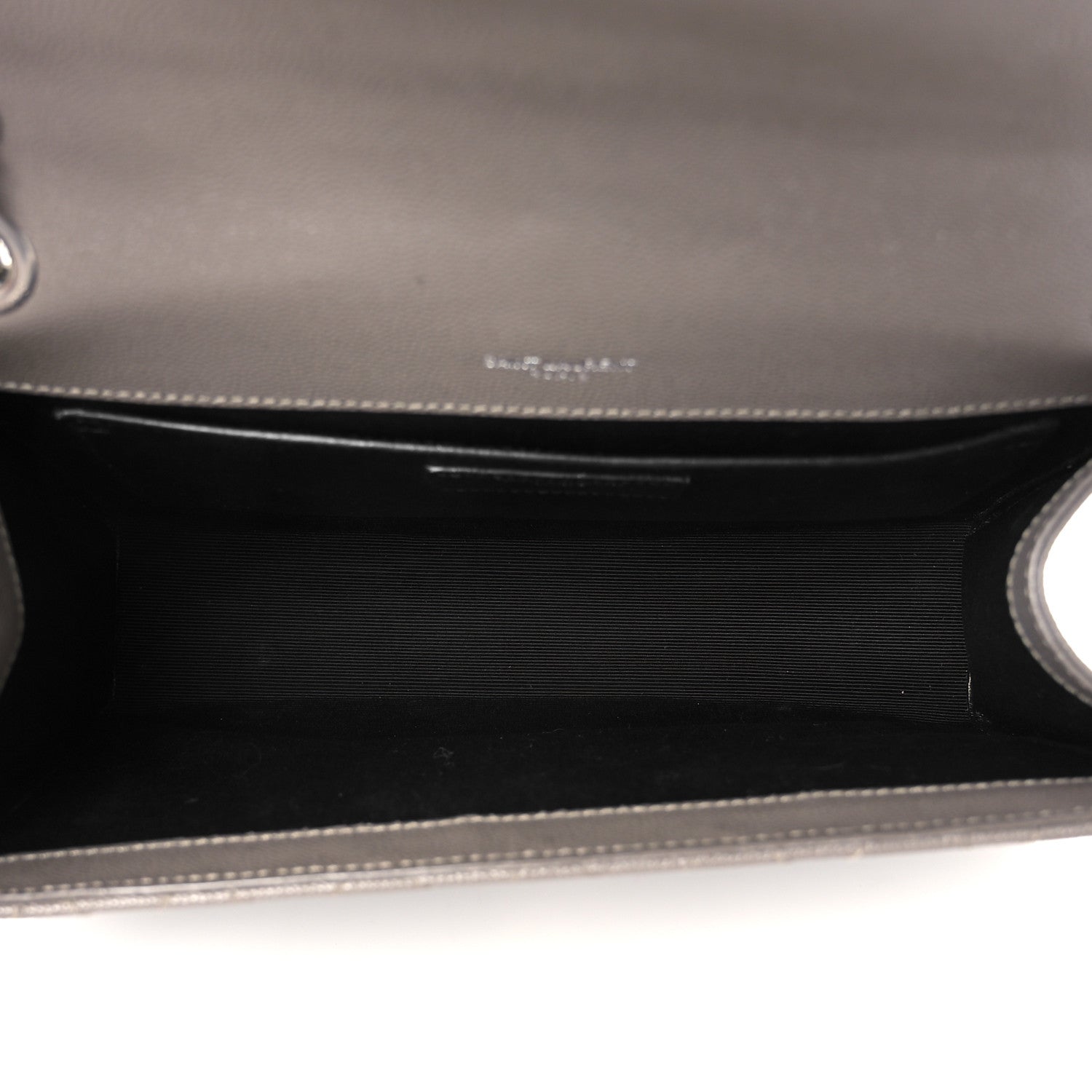 Saint Laurent Grain De Poudre Textured Mixed Matelasse Medium Triquilt Monogram Satchel Fog 5 of 11