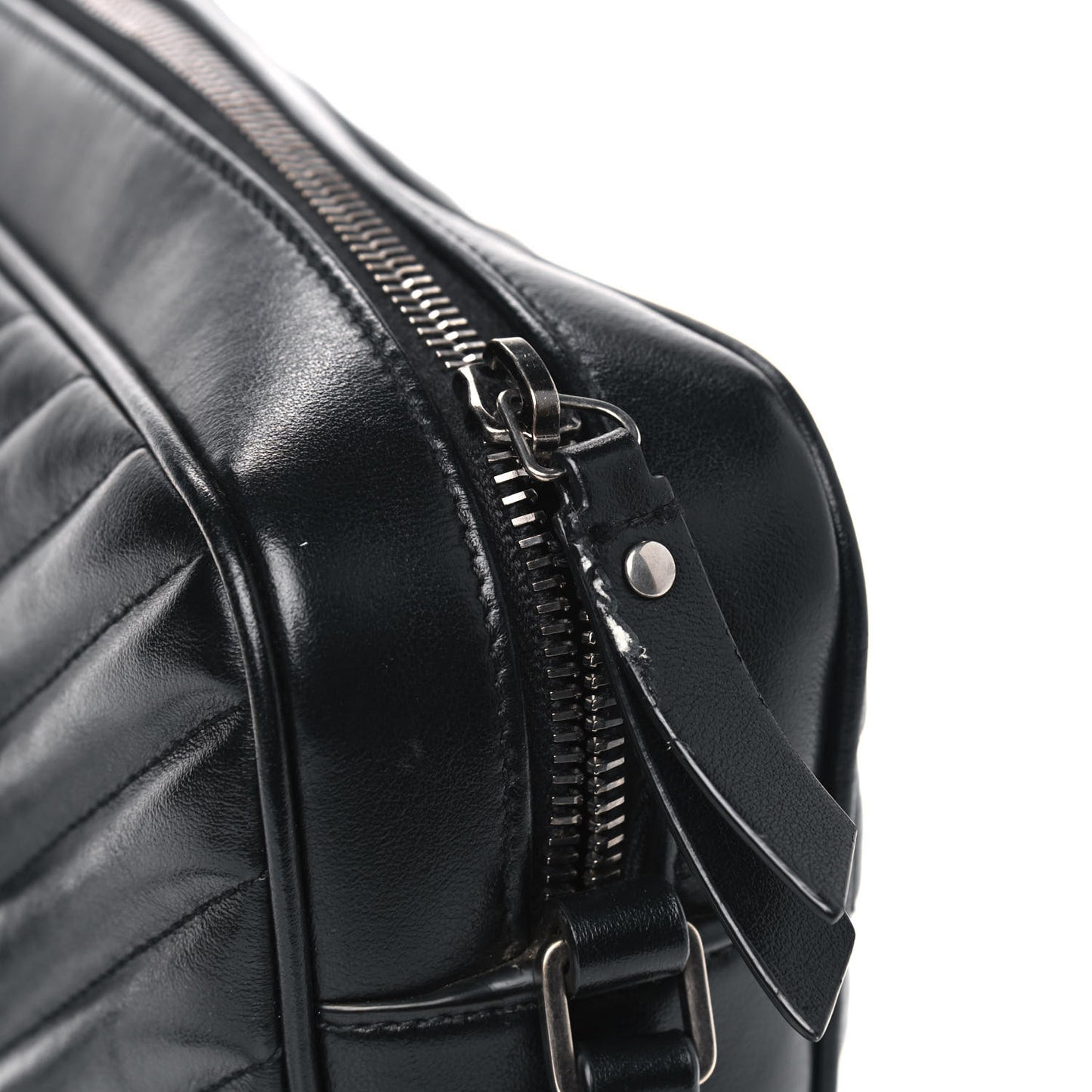 Calfskin Matelasse Monogram Lou Camera Bag Black