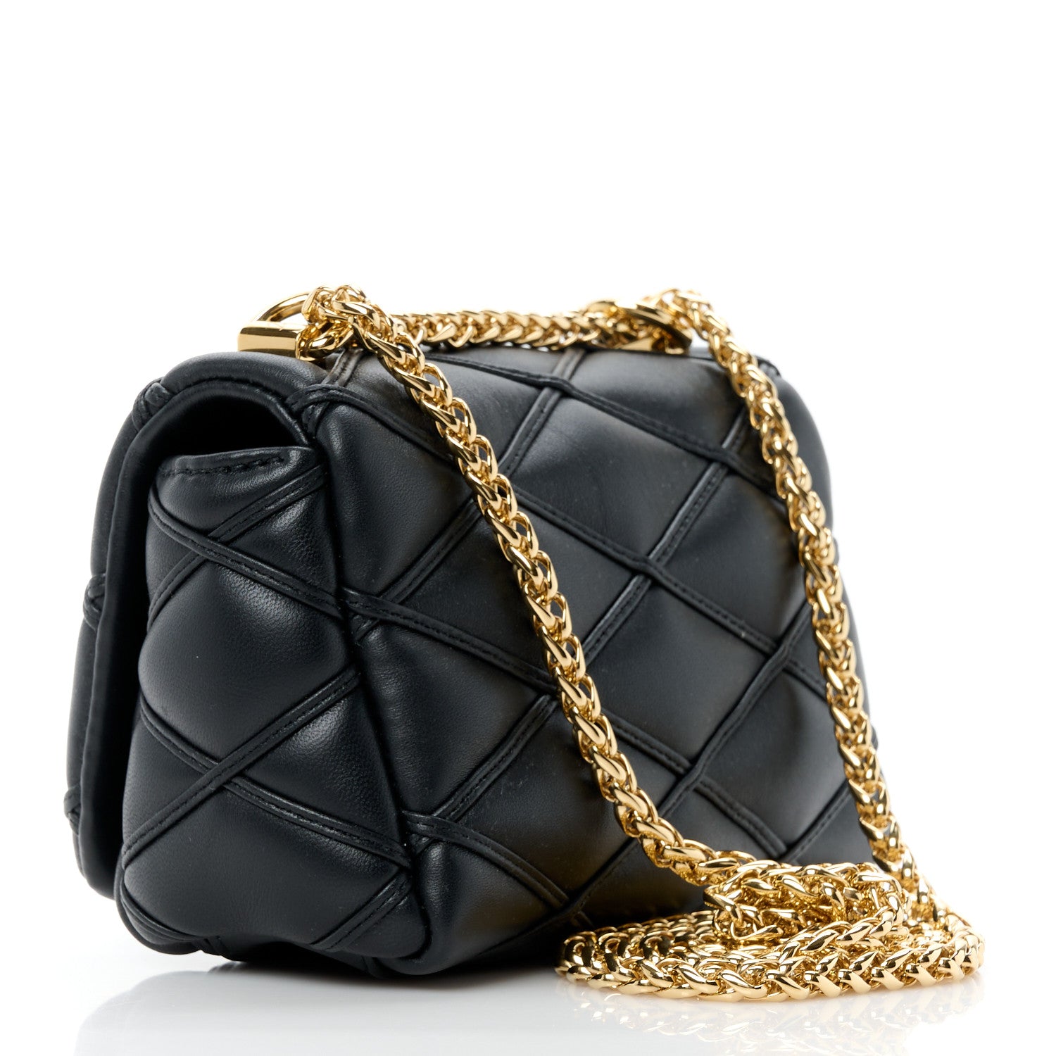 Louis Vuitton Lambskin Malletage Pico GO-14 Black 3 of 10