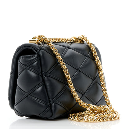 Louis Vuitton Lambskin Malletage Pico GO-14 Black 3 of 10