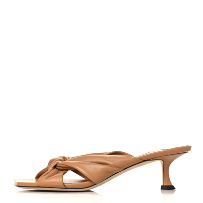 Jimmy Choo Nappa Avenue 50 Mules 39.5 Caramel 1 of 7