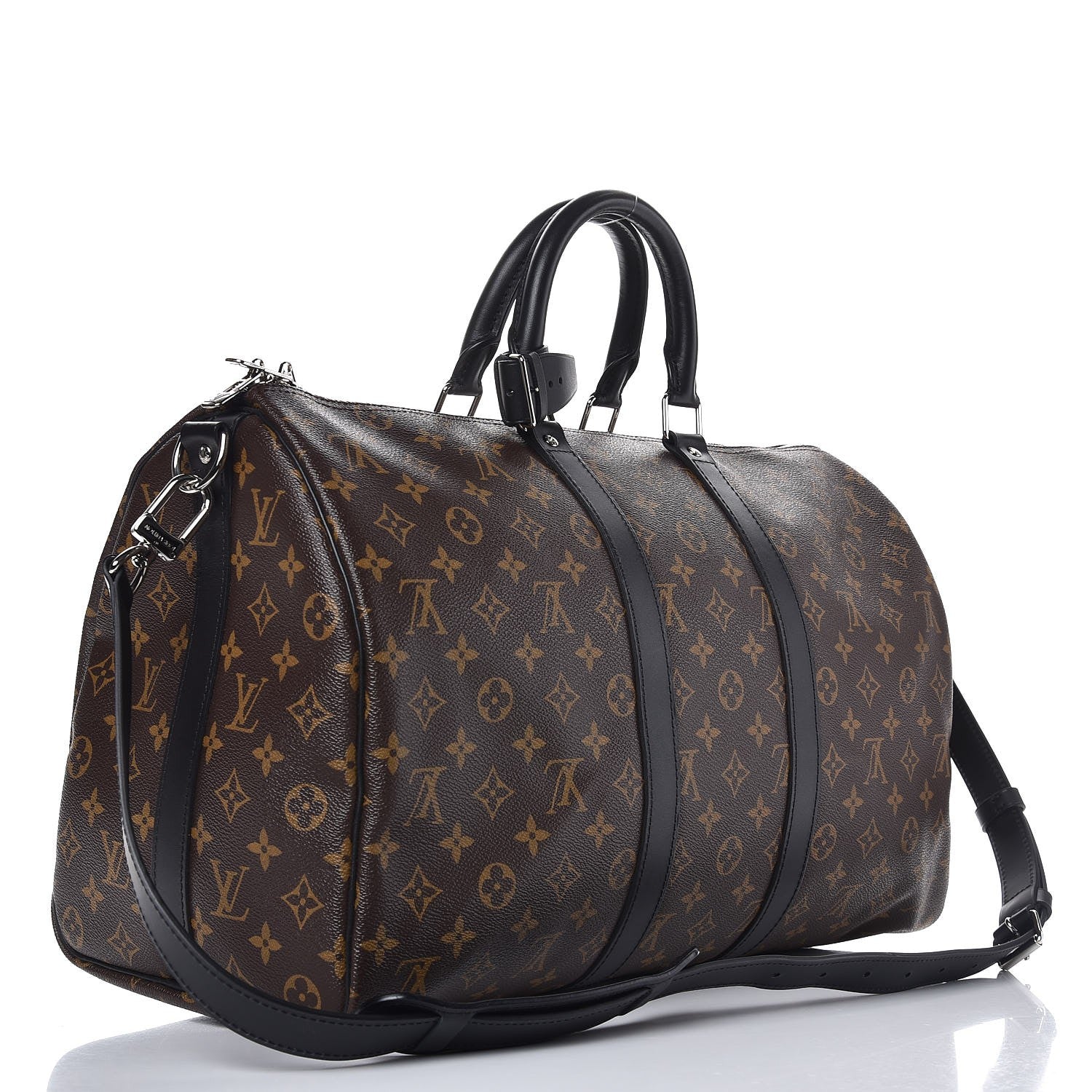 Louis Vuitton Monogram Macassar Keepall Bandouliere 45 3 of 8
