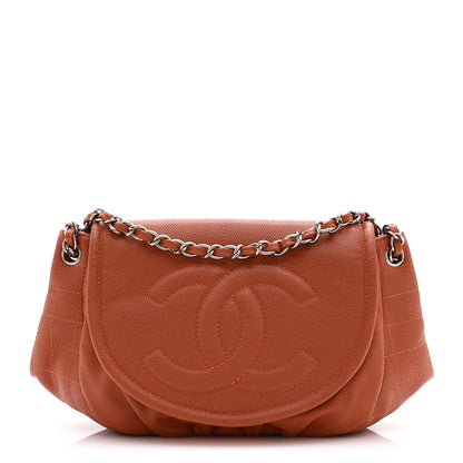 Chanel Caviar Half Moon Large Flap Pink 1 of 10
