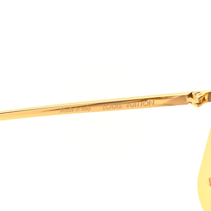 Louis Vuitton Metal LV Moon Square Sunglasses Z1994U Gold 5 of 6