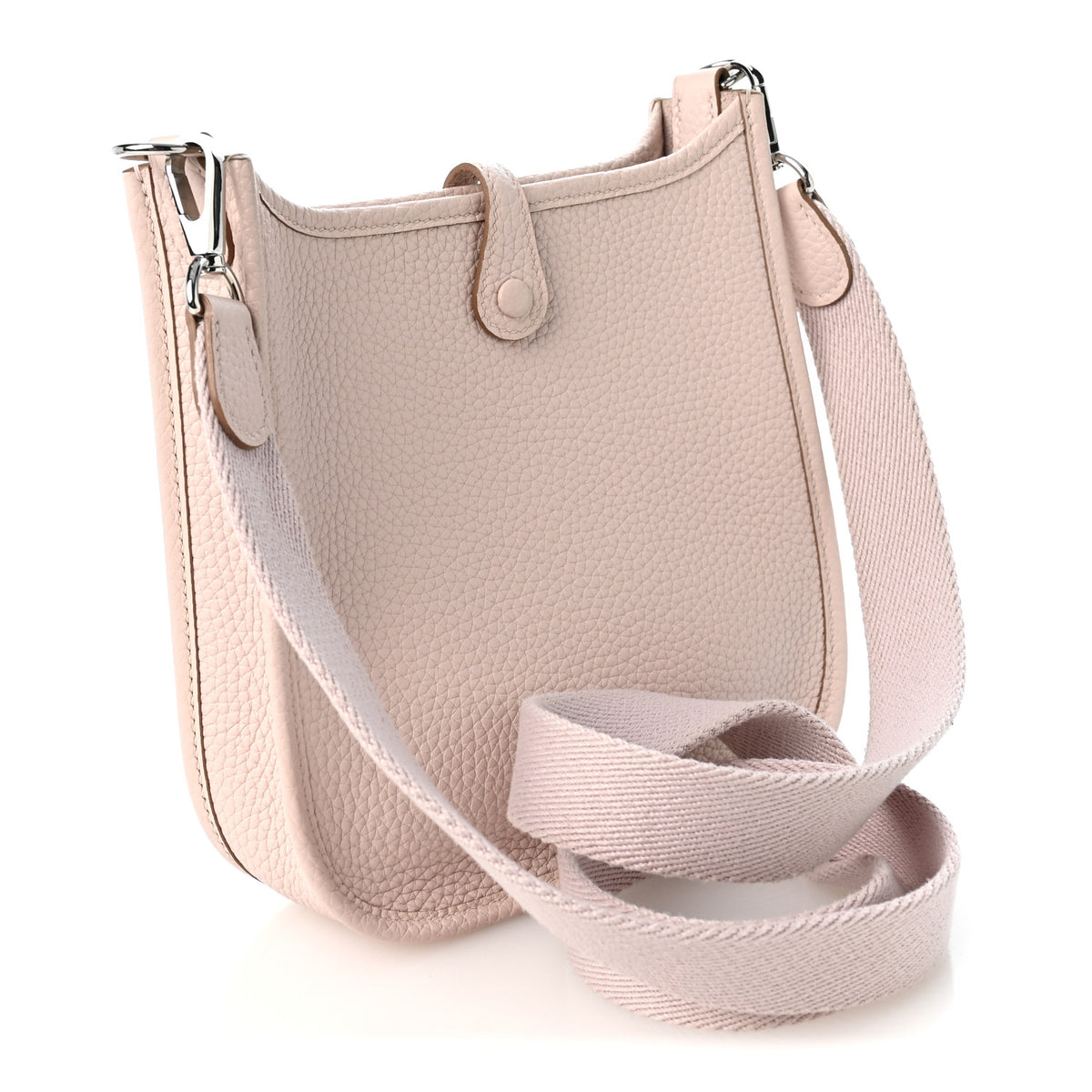 Hermes Taurillon Clemence Evelyne TPM Mauve Pale 3 of 10