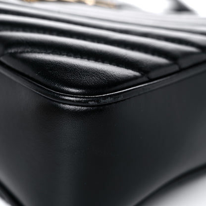 Saint Laurent Calfskin Matelasse Monogram Lou Camera Bag Black 9 of 16