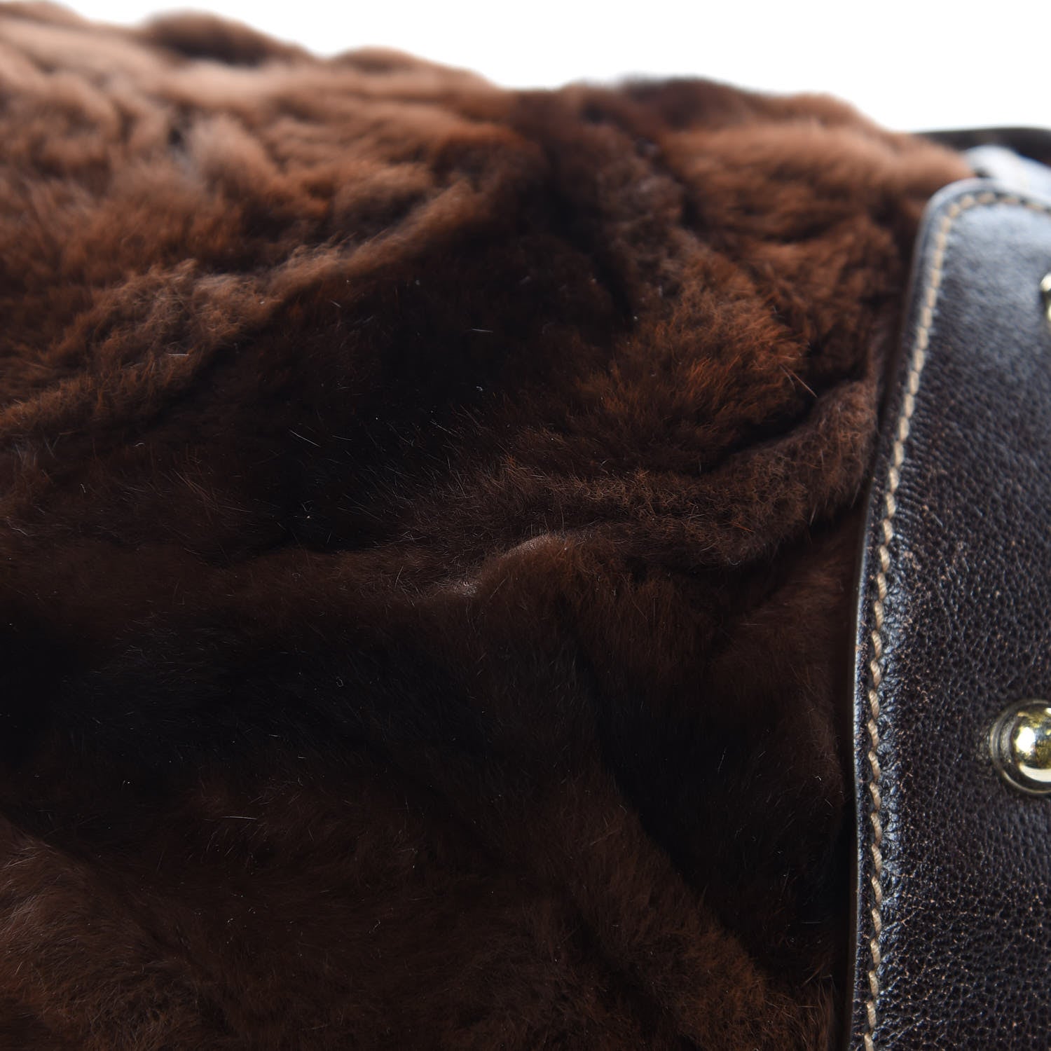 Gucci Mink Fur Calfskin Medium Pelham Shoulder Bag Brown 14 of 14