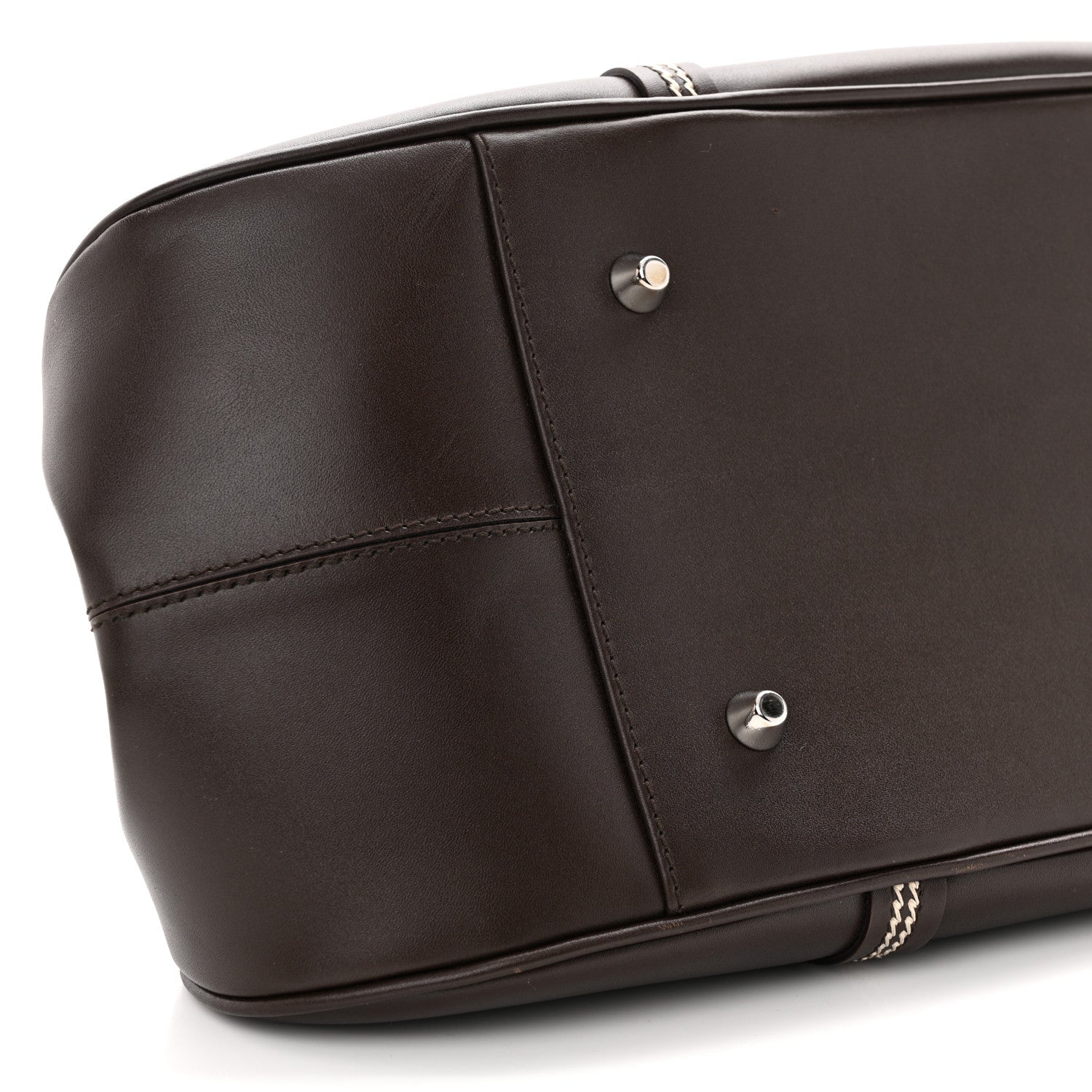 Christian Dior Calfskin Frame Satchel Brown 9 of 13