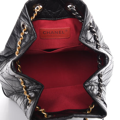 Chanel Aged Calfskin Quilted Gabrielle Backpack Black 5 of 8