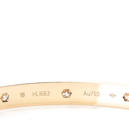 Cartier 18K Yellow Gold 10 Diamond LOVE Bracelet 19 4 of 6