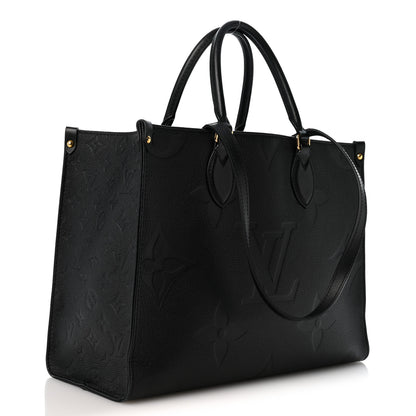 Louis Vuitton Empreinte Monogram Giant Onthego MM Black 3 of 11