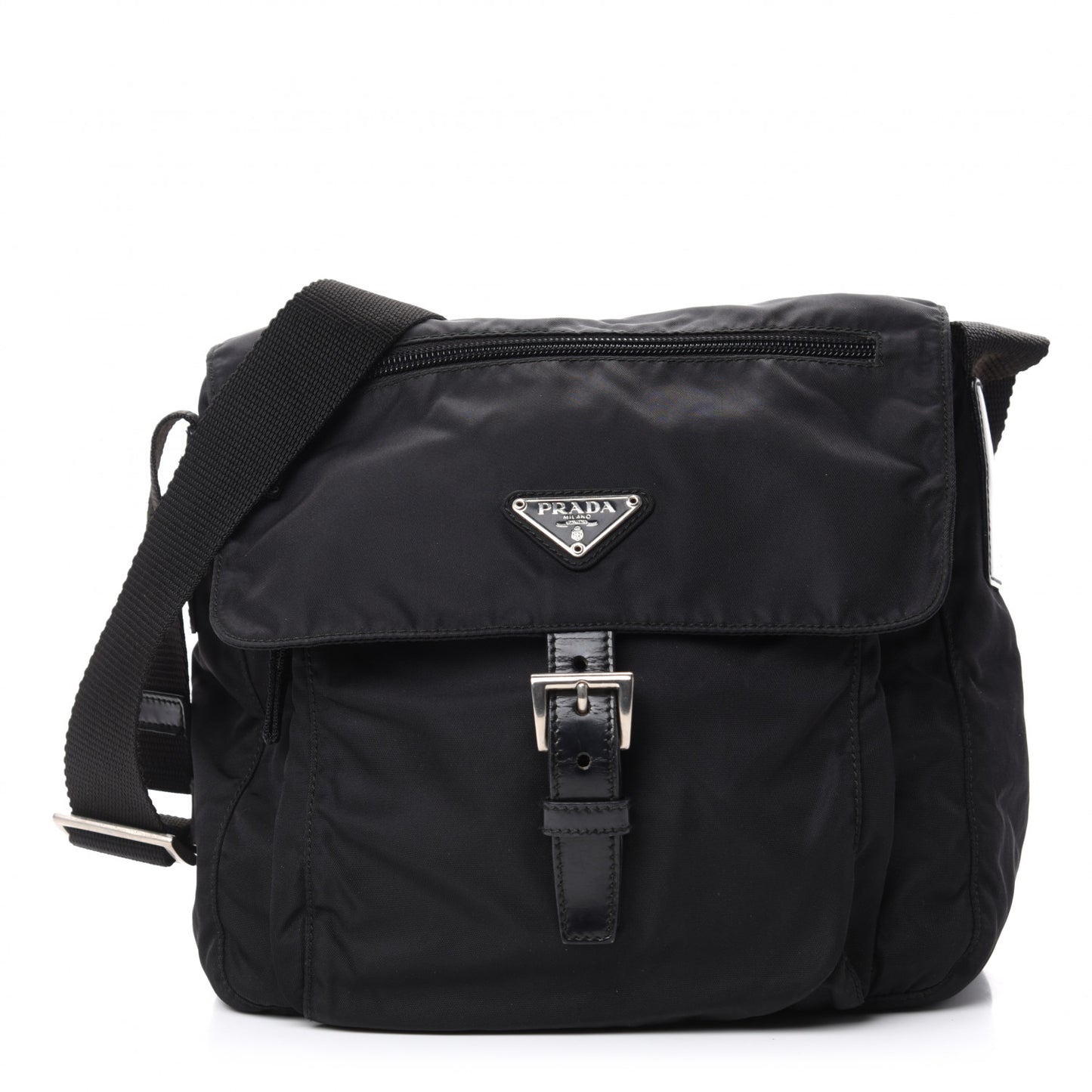 Nylon Vela Messenger Black