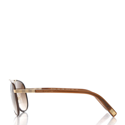 Louis Vuitton Attraction Pilot Sunglasses Z0706U Brown 2 of 8