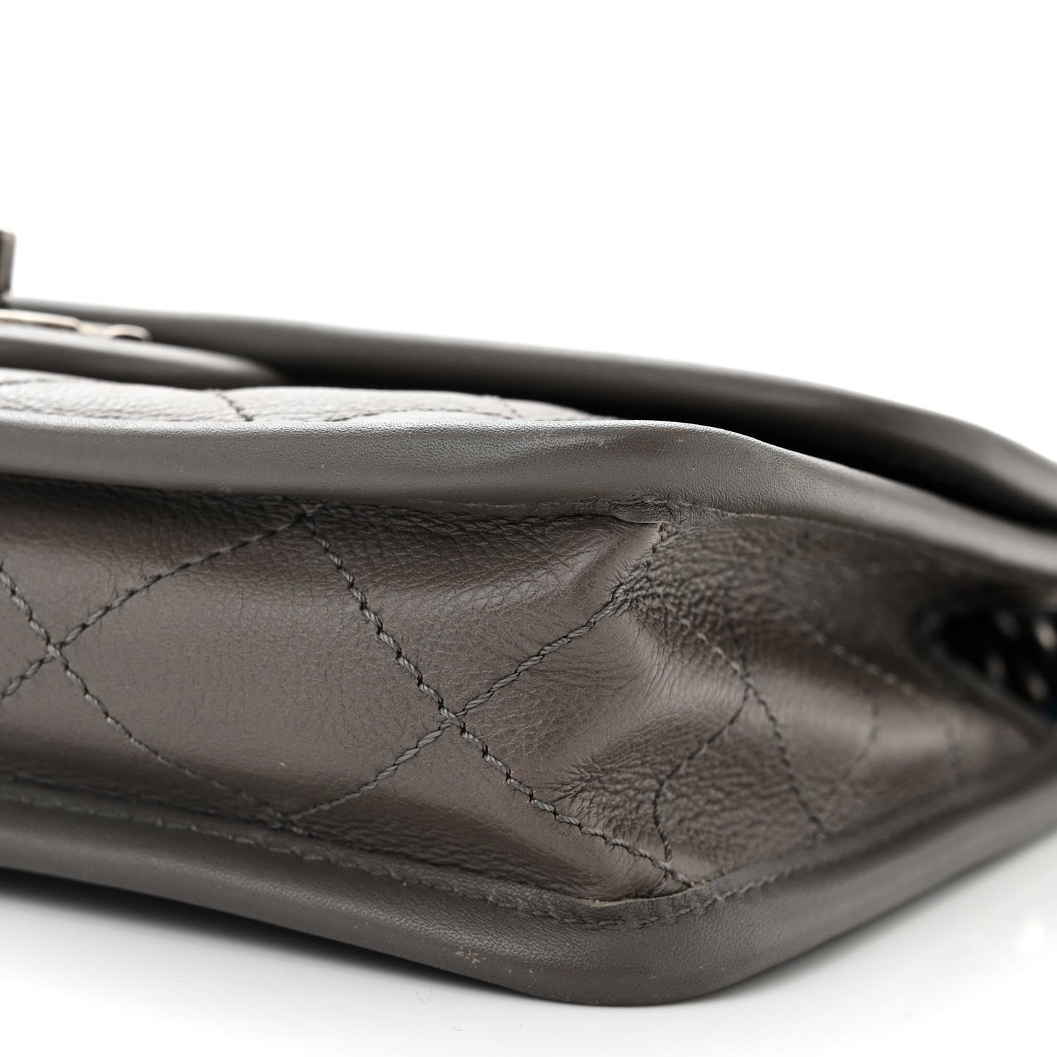 Chanel Calfskin Quilted Mini French Riviera Flap Grey 10 of 10