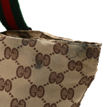 Gucci GG Monogram Small Web Handle Bucket Tote Dark Brown 12 of 15