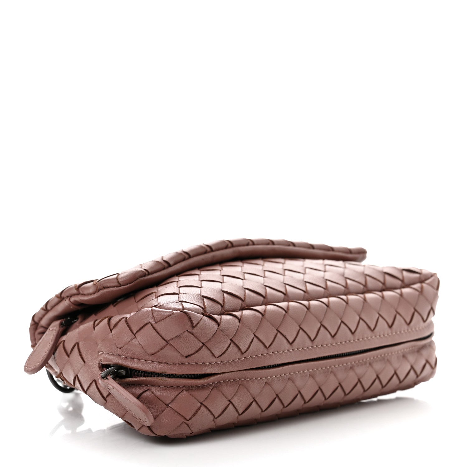 Bottega Veneta Nappa Intrecciato Small Chain Crossbody Dusty Rose 4 of 18