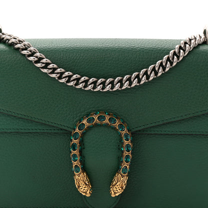 Gucci Pebbled Calfskin Small Dionysus Shoulder Bag Emerald 8 of 10