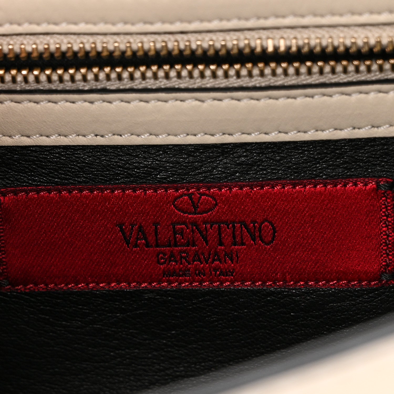 Valentino Garavani Vitello Small Glam Lock Rockstud Flap Red Ivory Black 6 of 9