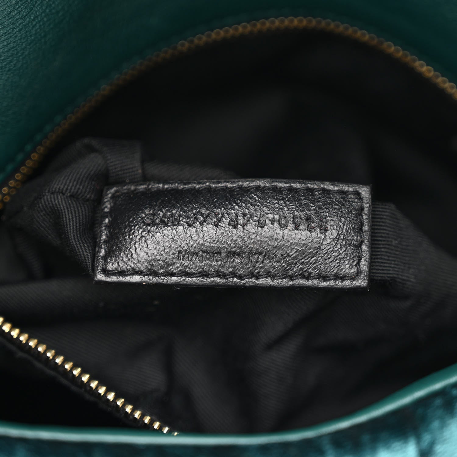 Saint Laurent Crushed Velvet Quilted Small Loulou Puffer Monogram Chain Satchel Emerald 7 of 12