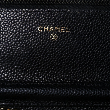 Chanel Caviar Quilted Wallet On Chain WOC Black 7 of 12