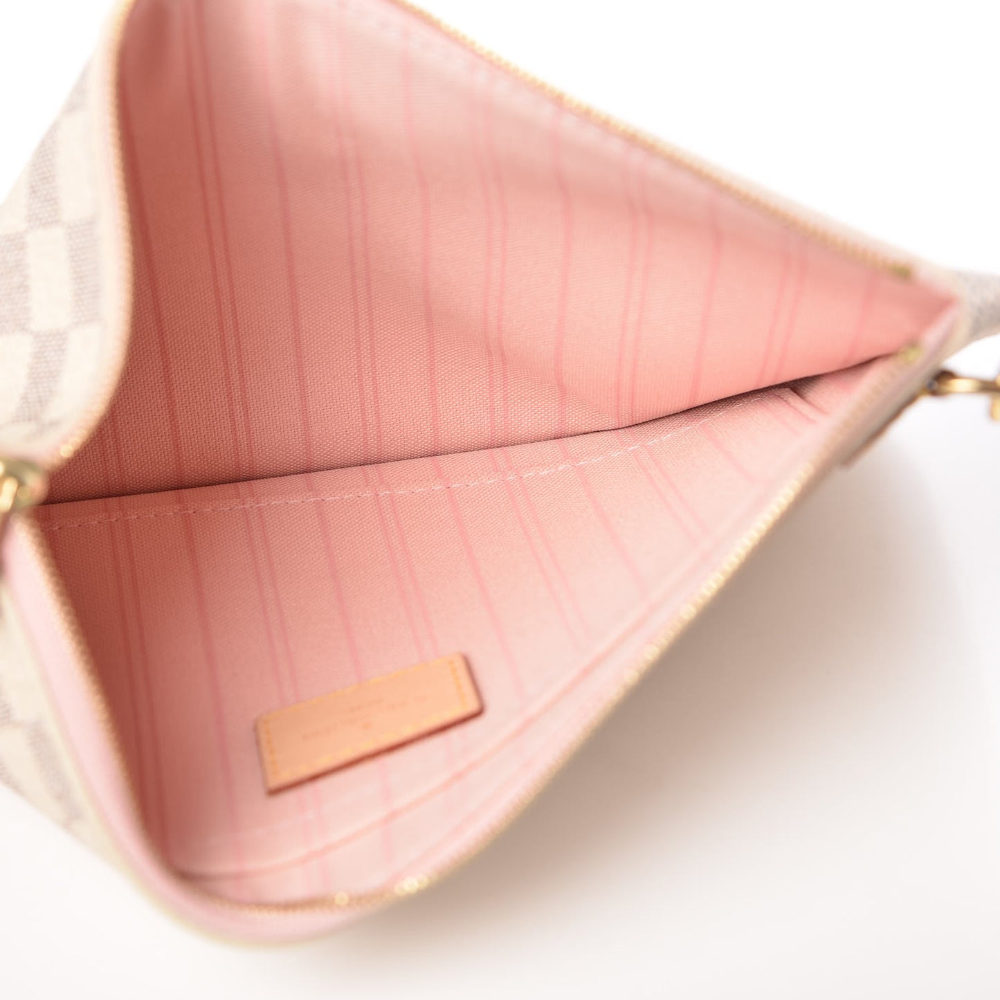 Damier Azur Neo Neverfull MM Rose Ballerine
