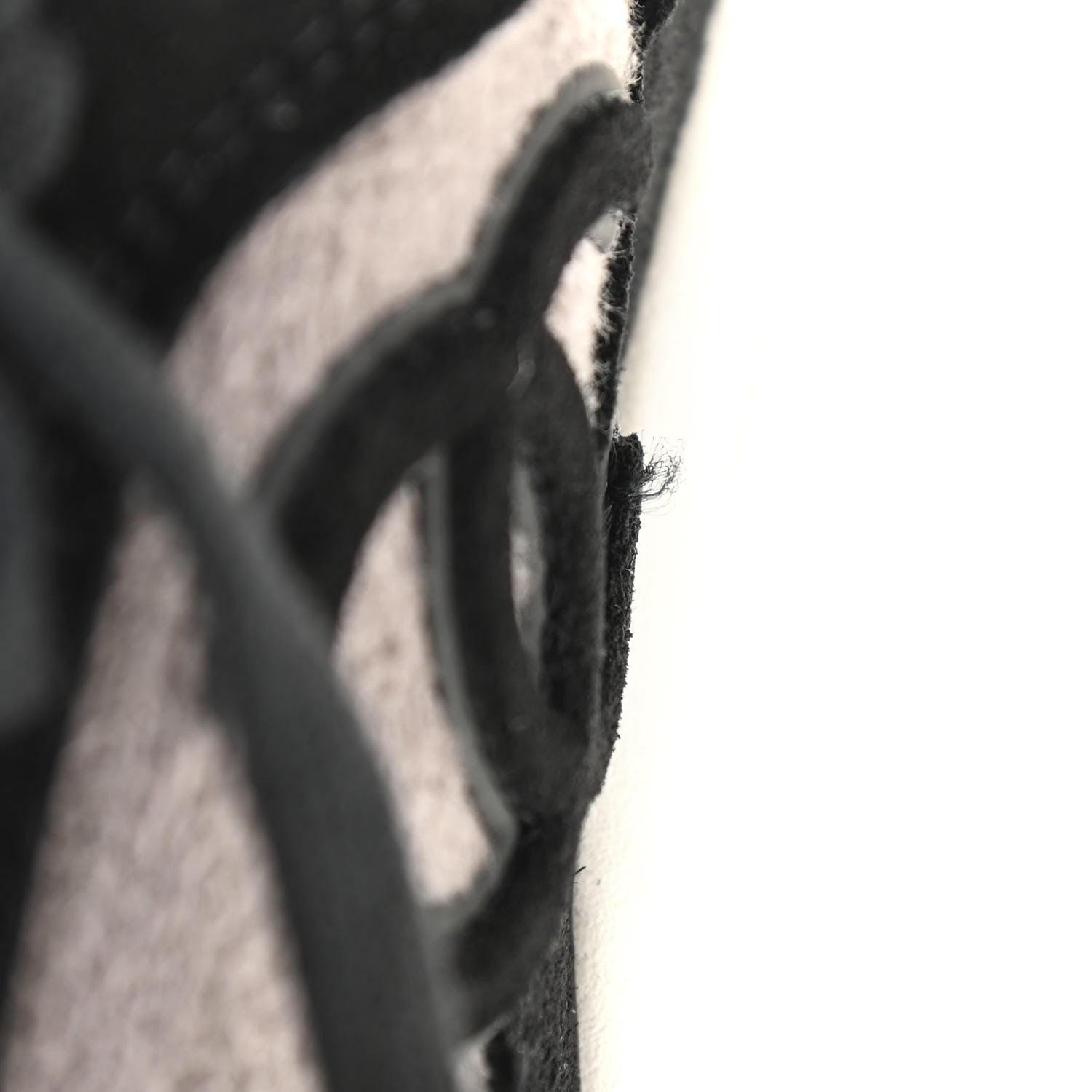 Chanel Fabric Suede Calfskin CC Sneakers 41.5 Grey Black 17 of 18
